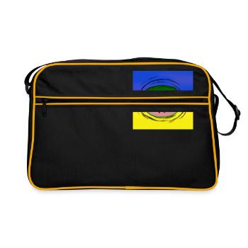 watermelon ukraine kherson - Sac Retro - noir/or - Devant