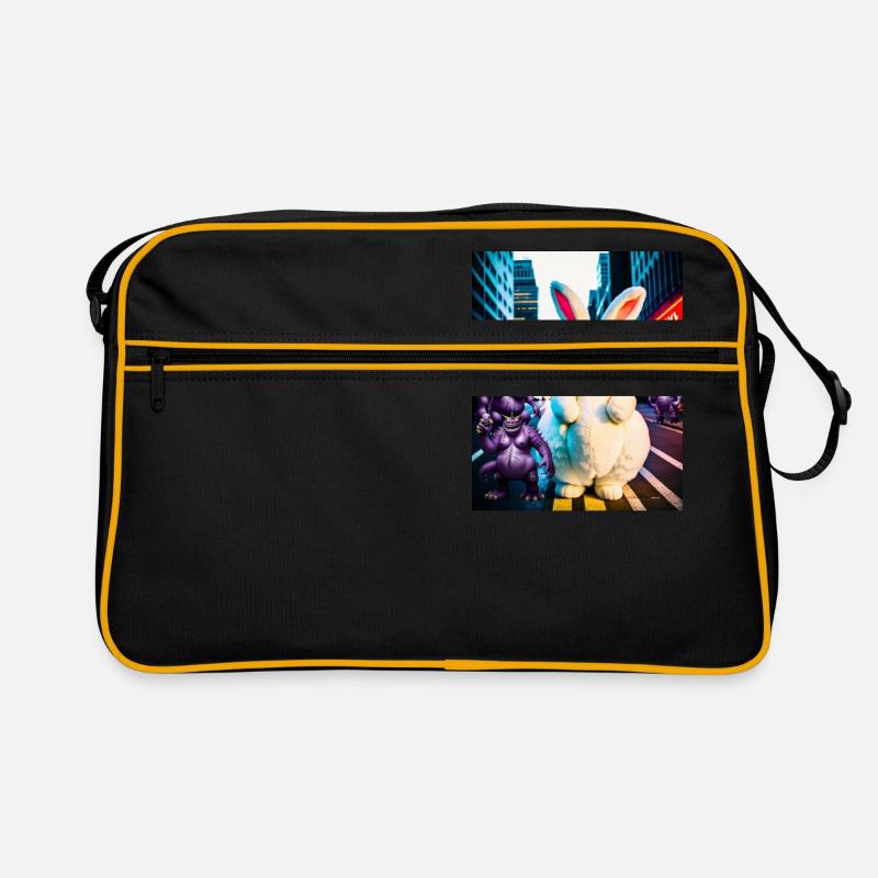 Osterbiersuchen - Retro Tasche - Schwarz/Gold