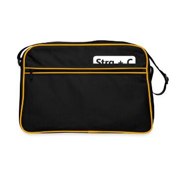 Ctrl C Ctrl V tshirt Funny partner look shirt - Retro Bag - black/gold - Front