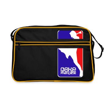 boxe française - Sac Retro - noir/or - Devant