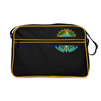 Armoiries nationales du Brésil - Sac Retro - noir/or - Devant