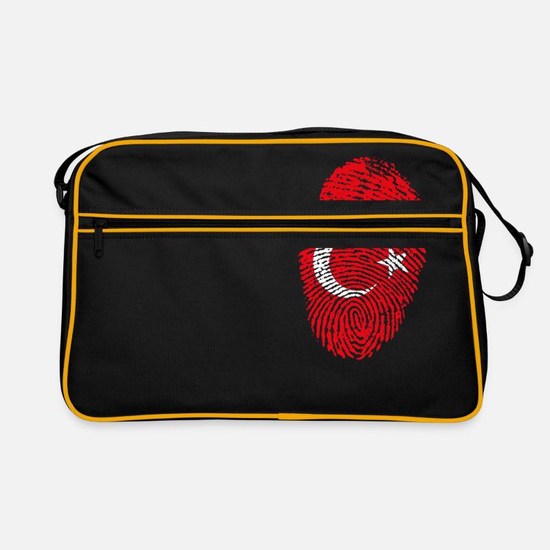 T-shirt imprimé "drapeau Turque" Sac Retro