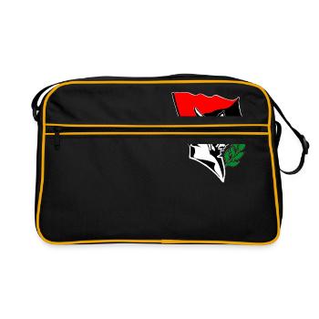 Durruti - Anarchy Flag - Retro Tasche - Schwarz/Gold - Vorne