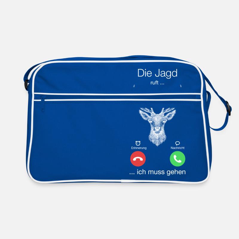 Geschenk Anruf Jagd Hirsch ruft Retro Tasche