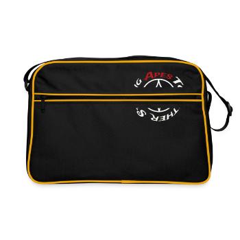 Singes ensemble fort // singes ensemble fort - Sac Retro - noir/or - Devant