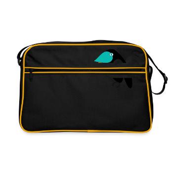 oiseau - Sac Retro - noir/or - Devant