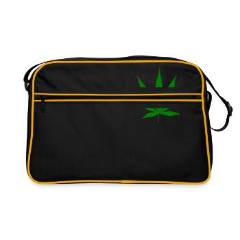 Cannabis - Retro Bag - black/gold - Front