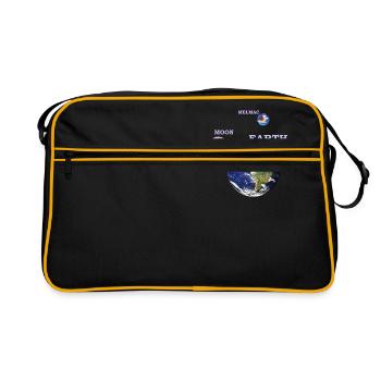 earth moon melmac 1 - Retro Tasche - Schwarz/Gold - Vorne
