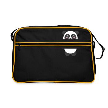 Panda - pour vous concevoir - Sac Retro - noir/or - Devant