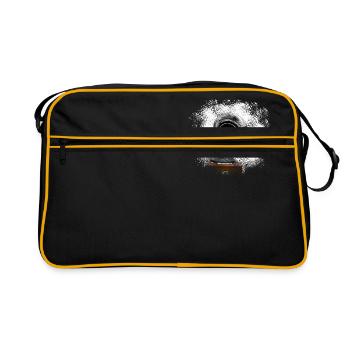 Retro turntable in a sprayed look - Retro Bag - black/gold - Front
