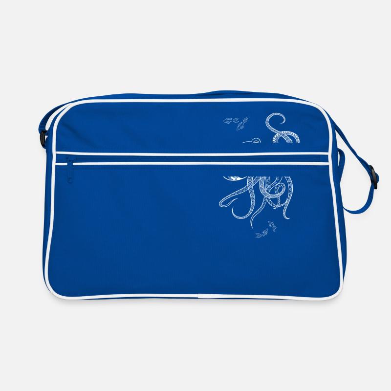 Mandala poulpe blanc Sac Retro