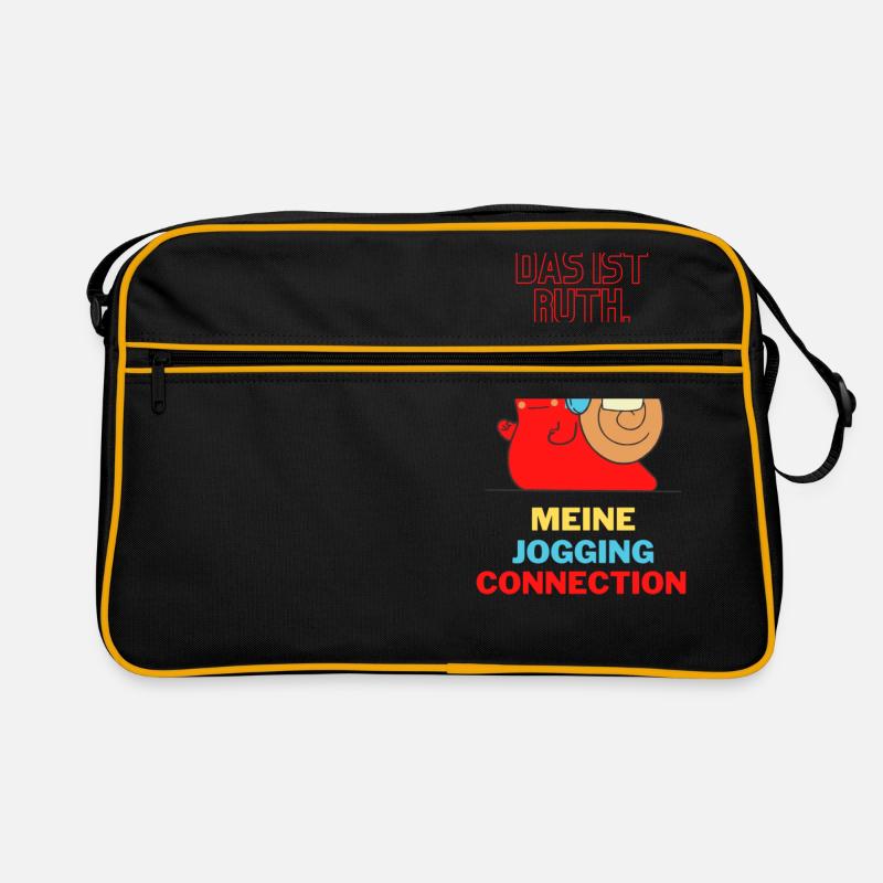 Jogging-Connection - Retro Tasche - Schwarz/Gold