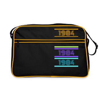 1984 Retro Stripes - Retro Bag - black/gold - Front