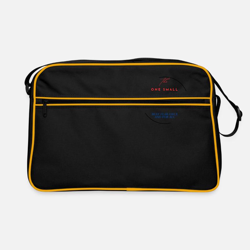 Überwindung der Angst - Retro Tasche - Schwarz/Gold
