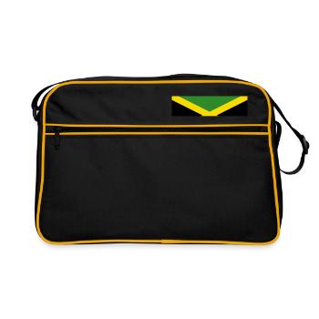 National Flag Of Jamaica - Retro Bag - black/gold - Front