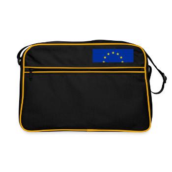 EU flag - Retro Bag - black/gold - Front