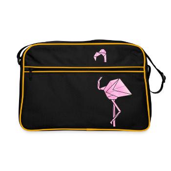 flamant - Sac Retro - noir/or - Devant