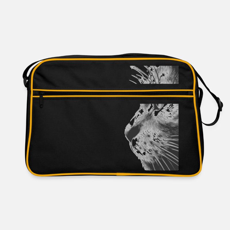 Katzengesicht Retro Tasche