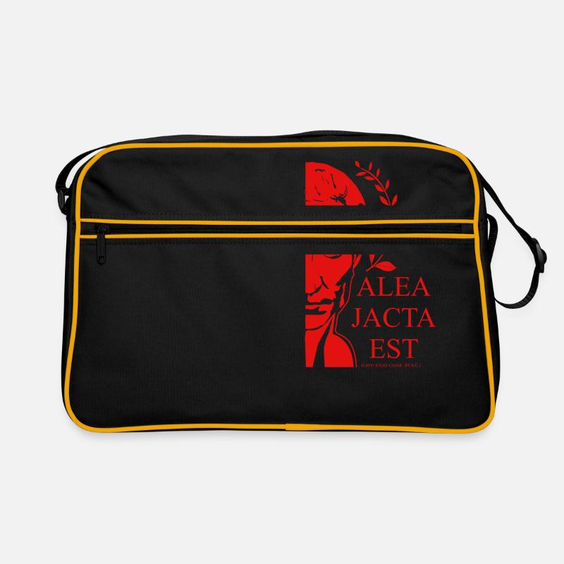 ALEA JACTA EST rot Retro Tasche