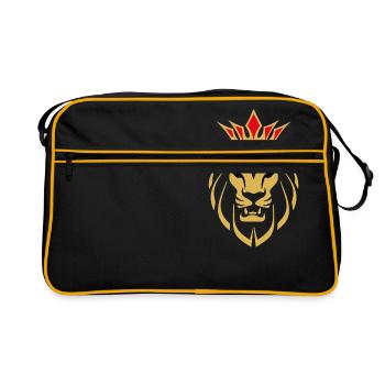 Roi Lion - King Lion - Sac Retro - noir/or - Devant
