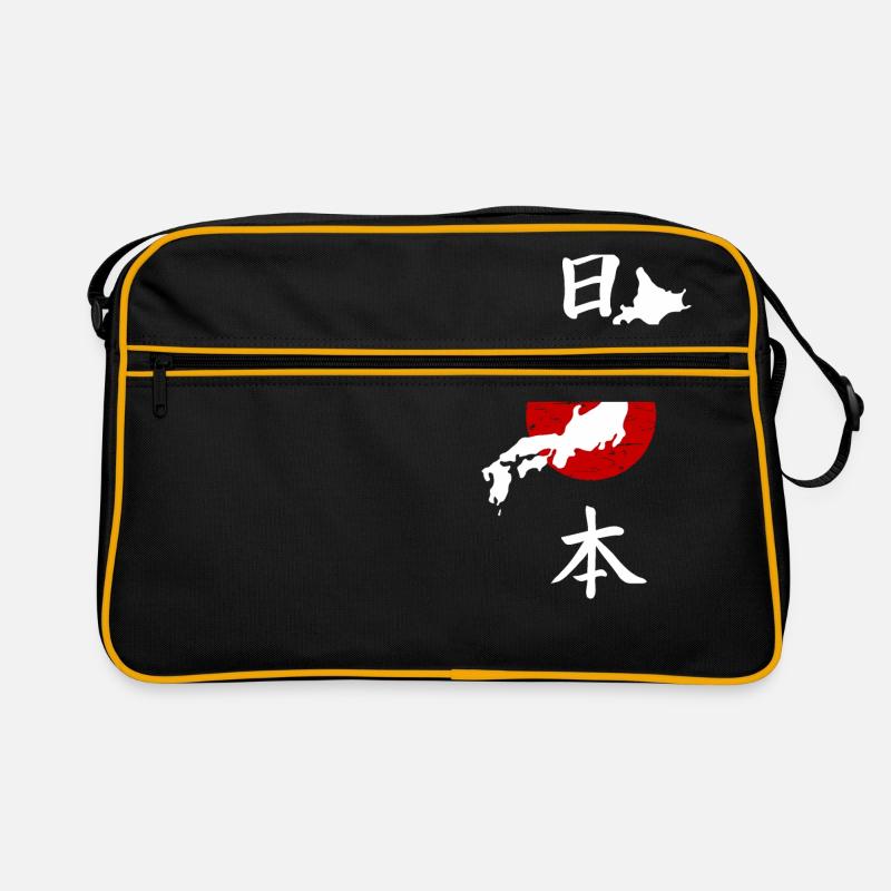 Japan lettering Nihon - 日本 - Retro Bag - black/gold