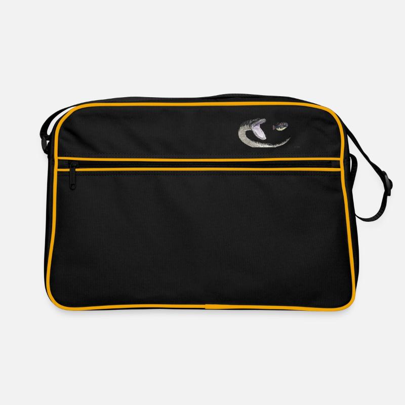 Plesiosaurs on the hunt Retro Bag