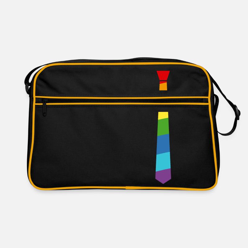 Arc-en-cravate - Drapeau - Drapeau - Gay Pride Sac Retro