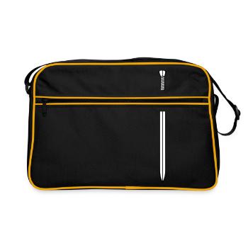 Escrime épée fleurette parade samurai27 - Sac Retro - noir/or - Devant