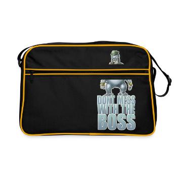 Ne pas jouer avec le patron - Sac Retro - noir/or - Devant