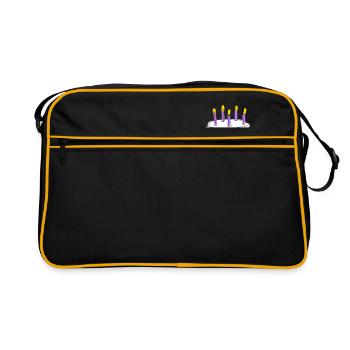 Torte - Retro Tasche - Schwarz/Gold - Vorne