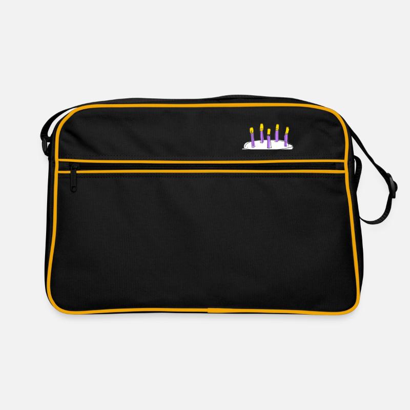 Torte - Retro Tasche - Schwarz/Gold
