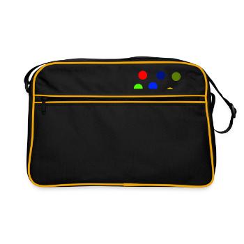 Points colorés - Sac Retro - noir/or - Devant