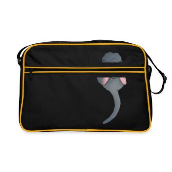 (chat2) - Sac Retro - noir/or - Devant