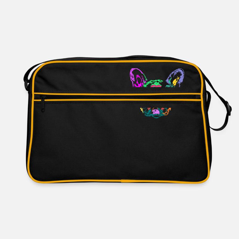 bouledogue français multicolore Sac Retro