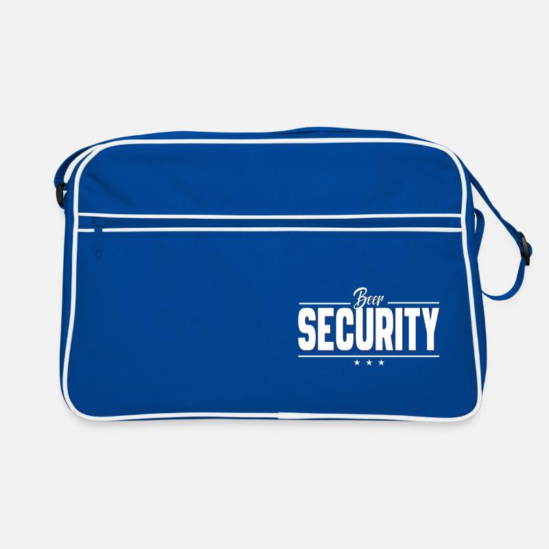 Beer Security Bier Sicherheitsdienst Polizei Party Retro Tasche