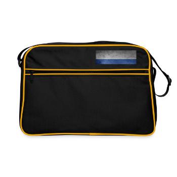 Russie Drapeau Russie Drapeau - Sac Retro - noir/or - Devant