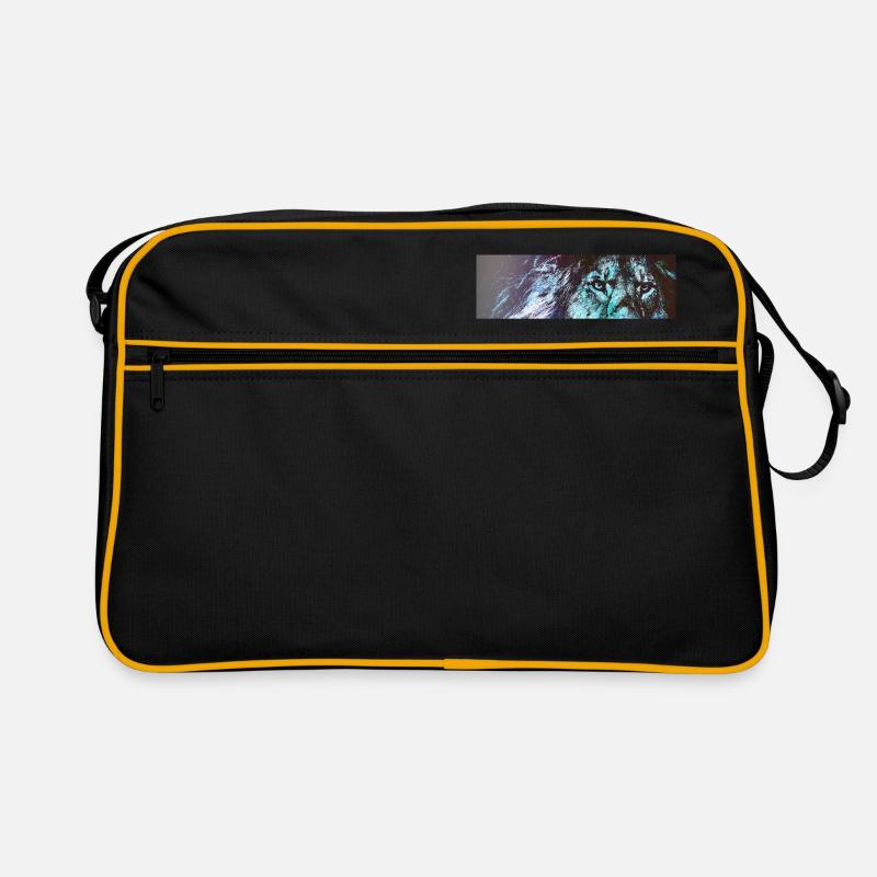 Lion blue Retro Bag