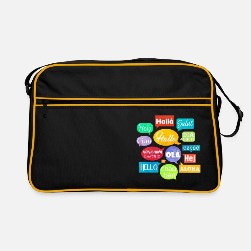 Hello (speech bubbles) Retro Bag