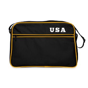 USA - Sac Retro - noir/or - Devant
