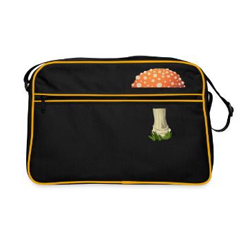 Toadstool - Retro Bag - black/gold - Front