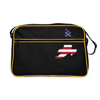 eagle USA - Sac Retro - noir/or - Devant
