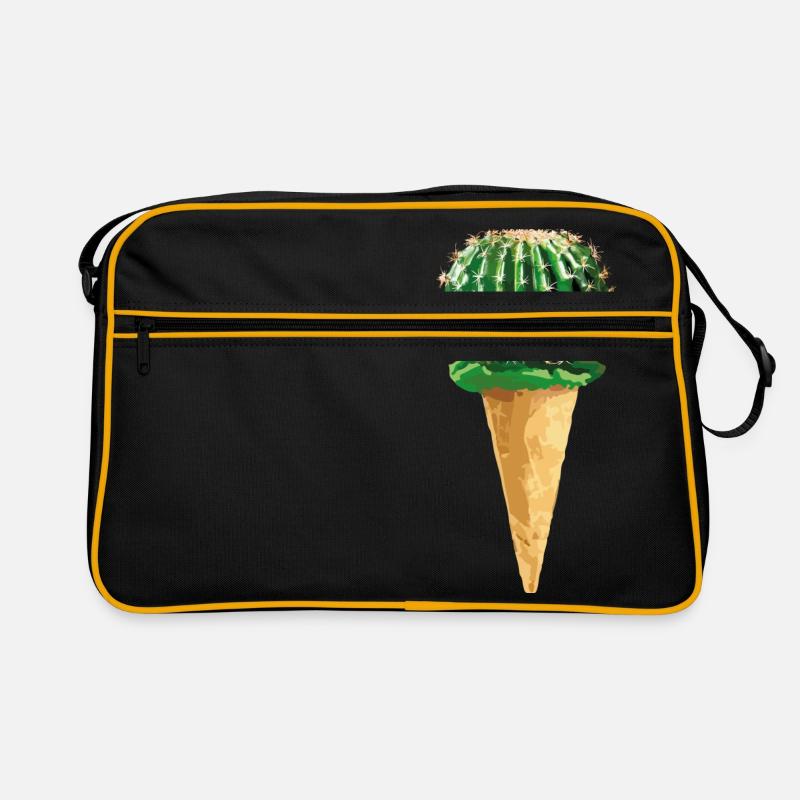Cactus avec de la crème glacée Sac Retro