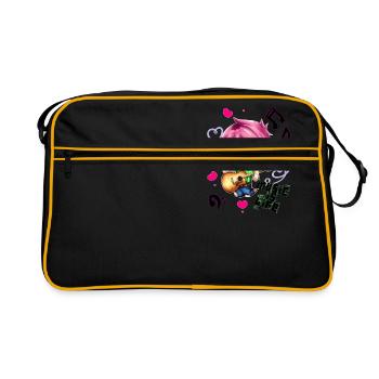 La musique c'est la vie - Sac Retro - noir/or - Devant