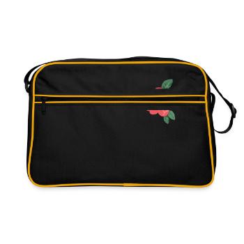 Rose - Retro Tasche - Schwarz/Gold - Vorne