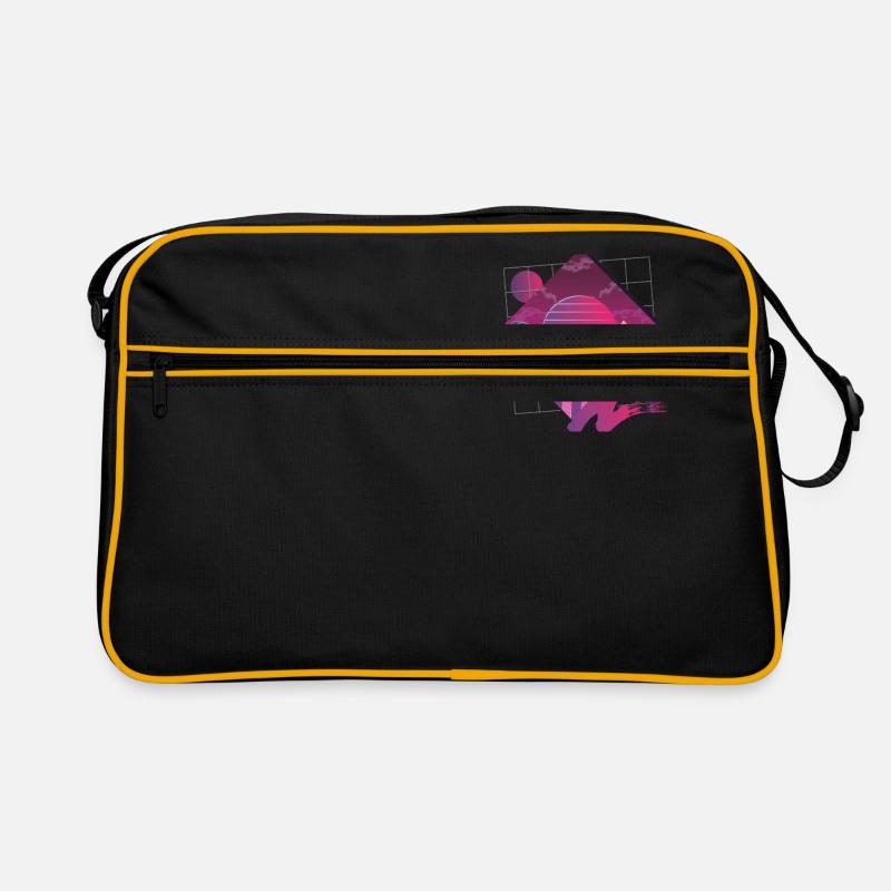 retrowave Landschaft Retro Tasche