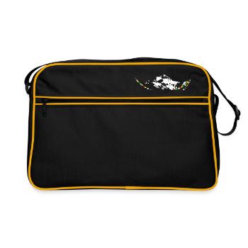 Mount Everest - Retro Tasche - Schwarz/Gold - Vorne