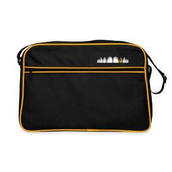 dents avec dent d'or - Sac Retro - noir/or - Devant