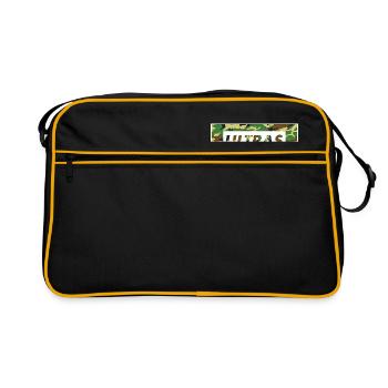 ULTRAS CAMOUFLAGE CAMOO - Retro Tasche - Schwarz/Gold - Vorne