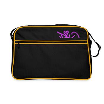 pink - Retro Bag - black/gold - Front
