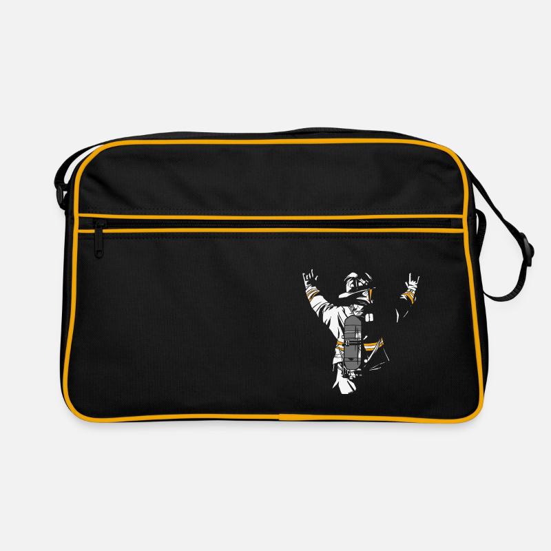 Chemise de pompiers pour pompier & pompier Sac Retro